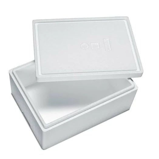 Styroporbox mit Verpackungsmaterial für Tierversand (Pflicht bei Tieren) - GarnelenTv-Shop