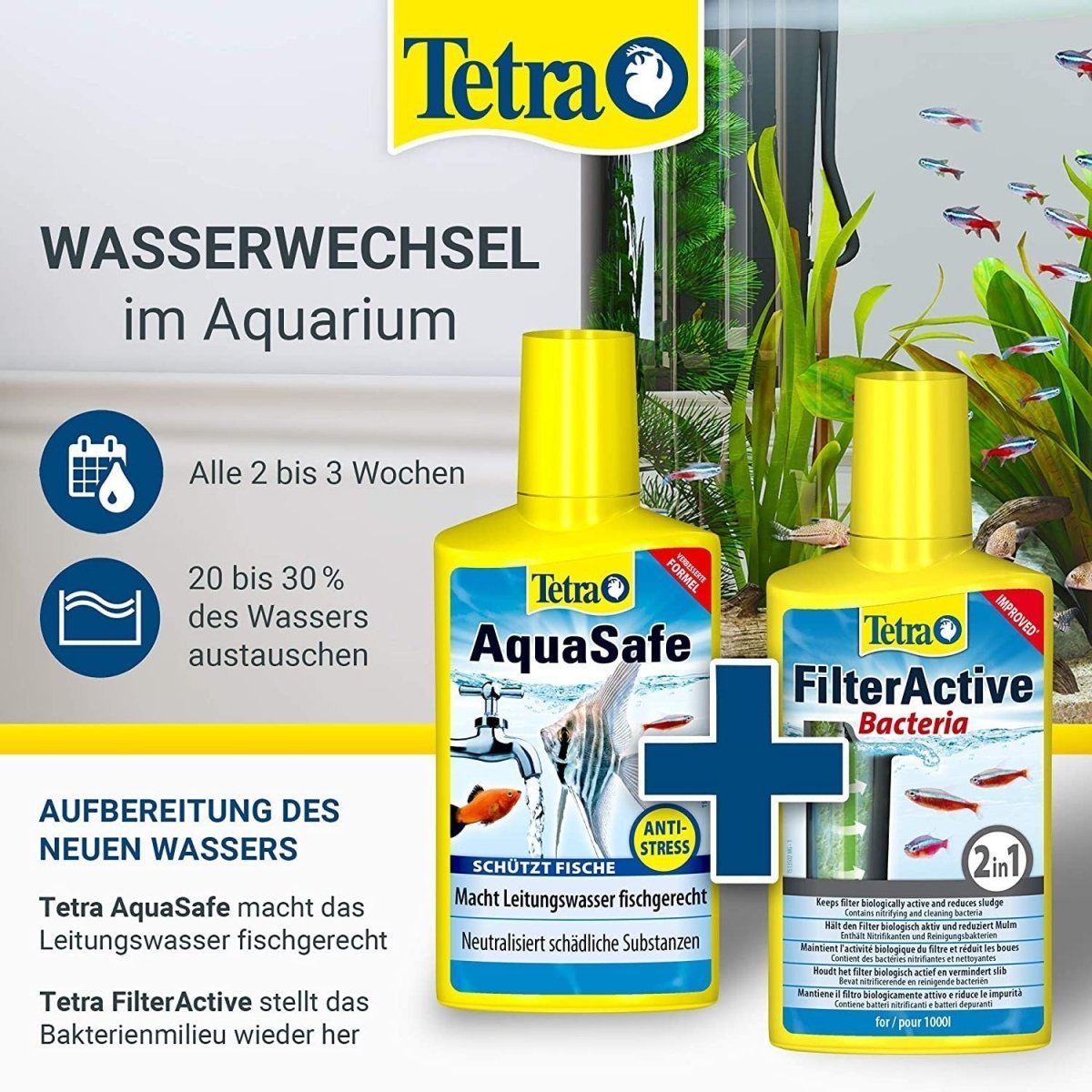 Tetra AquaSafe für stressfreies Umsetzen von Fischen
