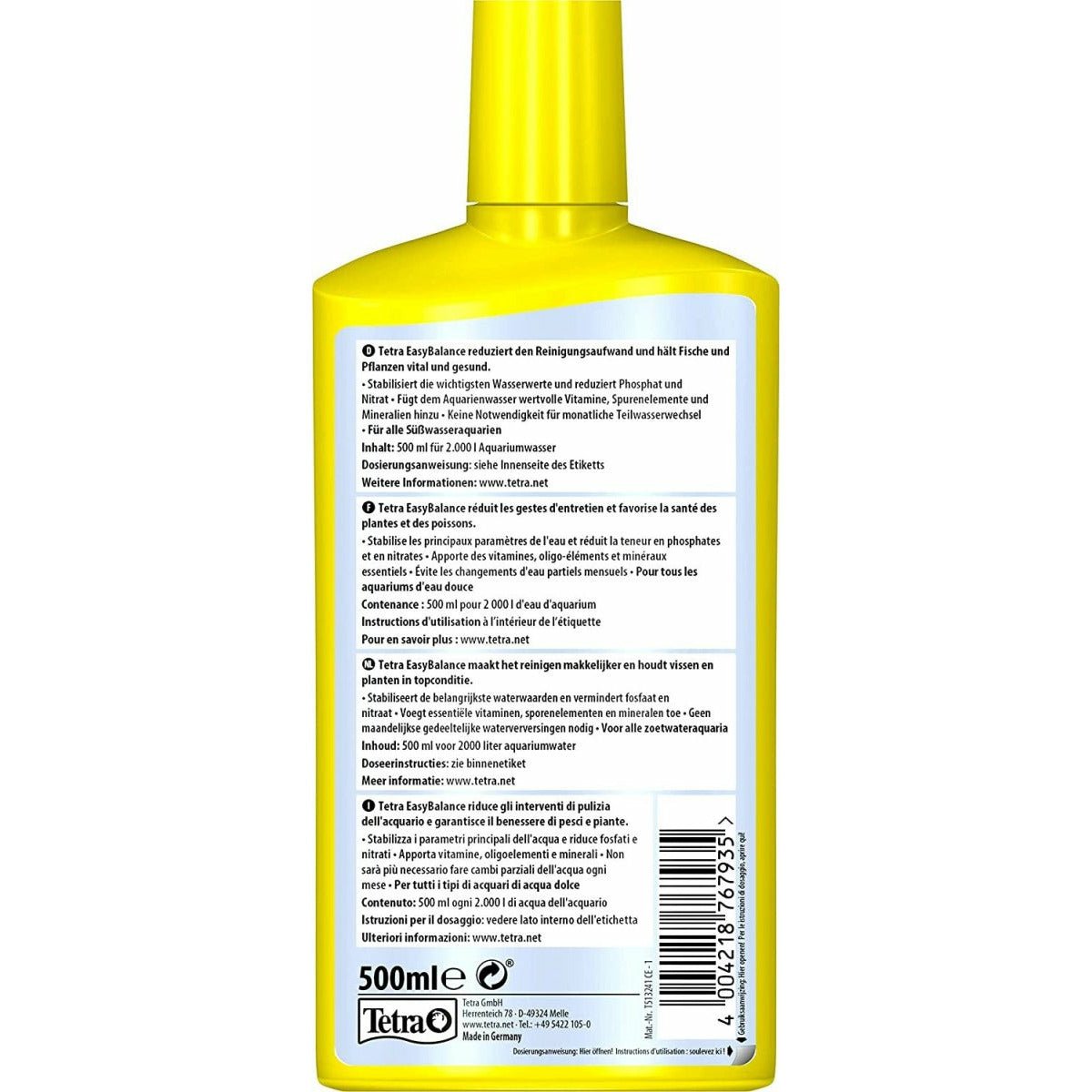 Tetra EasyBalance - Langzeitpflege für biologisch gesundes Aquariumwasser500ml - GarnelenTv-Shop