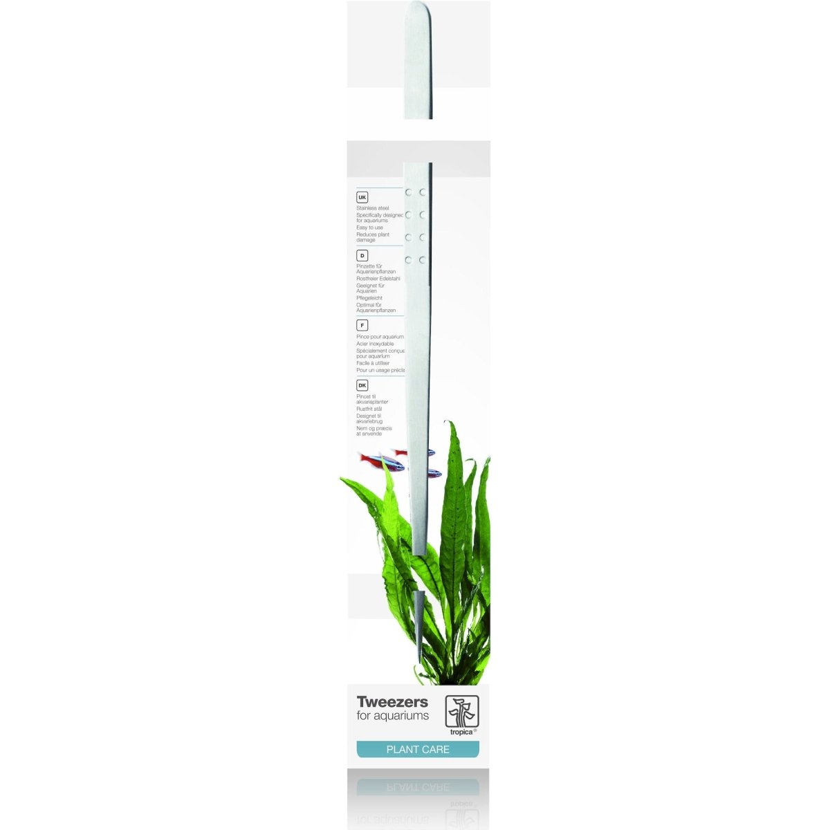 Tropica- Pflanzenpinzette Edelstahl 25 cm schmale Spitze - GarnelenTv-Shop