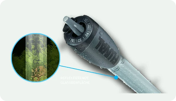 Präzise Temperatur, unsichtbar im Aquarium